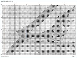 All you need to supply is the canvas, thread and needle. Easy Patterns Philadelphia Eagles Cross Stitch Pattern