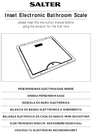 We did not find results for: Salter Housewares Inset Electronic Bathroom Scale Instruction Manual Pdf Download Manualslib