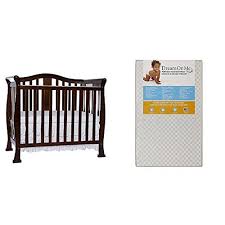 Dream On Me Naples 4 In 1 Convertible Mini Crib With Dream On Me 3 Portable Crib Mattress White Portable Crib Mini Crib Cribs