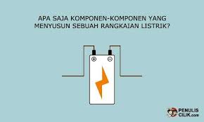 Apa Saja Komponen Komponen Yang Menyusun Sebuah Rangkaian Listrik Penulis Cilik Listrik Tulisan Fisika