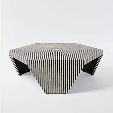 Bone Inlaid Faceted Coffee Table Bone Inlay Furniture Inlay Furniture Bone Inlay