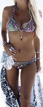 I Love Everything About This Lovely Fall Winter Outfit Bohemian Bikini Bikinis Swimwear
