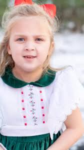 Believe it or not, I slowed this down 🤣🤣. , Christmas pinafore for the  win! This was my first time making a pinafore and it will definitely not be  my last! I see an Easter pinafore in Maria's future ...