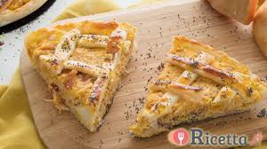Torta salata speck e scamorza. Torta Salata Zucca E Speck Ricetta It Youtube