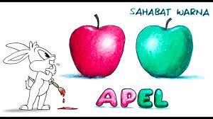Download now 4 cara untuk menggambar apel wikihow. Cara Menggambar Dan Mewarnai Buah Apel Merah Dan Apel Hijau Drawing Fruits Youtube