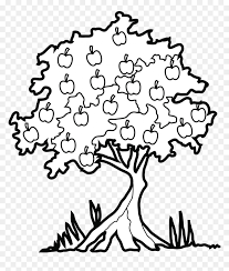 Tree clipart black and white images. Apple Tree Great Clipart Black And White Family Of Tree Black And White Hd Png Download Vhv