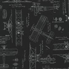 Aviation Fabric Vintage Blueprints Airplane Blueprint Fabric Blueprints Robert Kaufman 15675 2 Black Black And White Fabric Blueprints Airplane Fabric