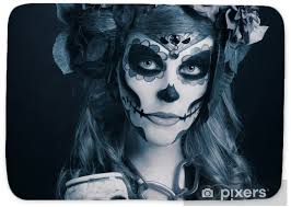 Alfombrilla de baño Santa Muerte.