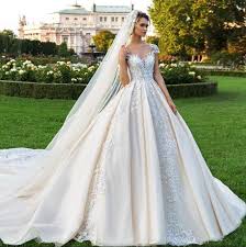 Which colors are favorable for a wedding dress quora. Lace Cap Sleeves Wedding Dress Champagne Ivory Bride Ball Gown H1301 China Wedding Gown And Cap Sleeve Wedding Dress Price Made In China Com