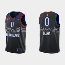 Tyrese maxey attacks in transition by reaching a sprint speed of 16.7 mph, tracked by #nbacourtoptix powered by microsoft azure!pic.twitter.com/rjeptlukn9. 2020 21 76ers Tyrese Maxey No 0 Black Jersey City Edition