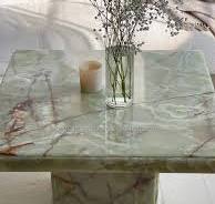 Mesa de centro de mármol ónix verde claro OEM ODM, muebles ...