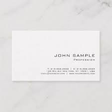 With the advancing technology, everyone prefers being handy with everything that takes up less space and. Minimalist Professional Modern White Matte Business Card Zazzle Com Chic Business Card Business Cards Simple Business Card Template Design