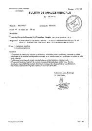 Mama se duce la sanador pentru analize si investigatii periodice. Rezultate Analize Pentru Marius ViaÅ£a A Devenit O LuptÄƒ