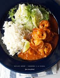 It is a light but filling dish that brings out the wonderful bold flavor of the chile de arbol, which was a staple in his mother's kitchen. Deviled Shrimp Camarones A La Diabla Yes More Please Recipe Spicy Shrimp Recipes Cooking Inspiration Mexican Food Recipes