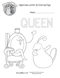 You can tell a lot about the way a person is. Cute Uppercase Letter Q Coloring Page Free Printable Doozy Moo