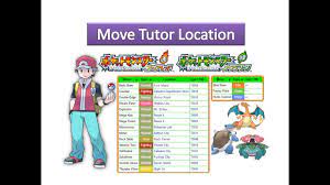 Pokemon Fire Red Leaf Green All Move Tutor Locations Youtube