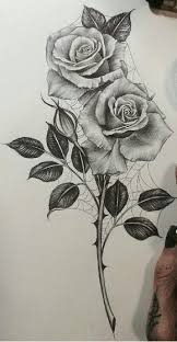 Black And White Pencil Drawings Of Flowers Black And White Roses Pencil Drawings Of Flowers Rose Drawing Tattoo Rose Drawing
