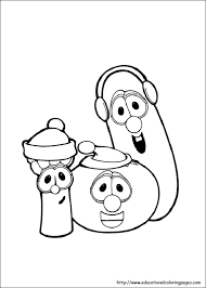 A short video, colouring in your favourite pictures. Veggie Tales Coloring Pages Free For Kids