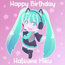 Jully Eny On Instagram Happy Birthday Hatsune Miku 31 08 Chibi Kawaii Artistoninstagram Cute Illustra Hatsune Miku Hatsune Miku Birthday Miku