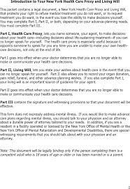 This document explains what sort of medical care, procedures, and treatment you do and do not want to be administered if you become terminally ill and can no longer make your own decisions. Free New York Advance Health Care Directive Form Pdf 78kb 12 Page S Page 3