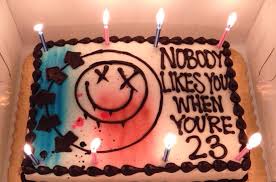 23rd Birthday Birthday Cake Ideas For 23 Year Old Female Blink 182 Cake Funny Birthday Cakes Blink 182 Cake 23 Birthday Cake