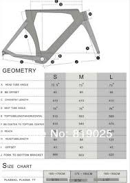 Time Trial Bicycle P5 Frame Size Chart Frame Sizes Frame