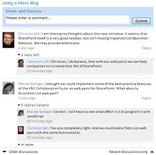 sharepoint microblogging and chat web part