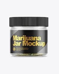 Free download only for vip member: Medicinal Marijuana Jar Mockup In Jar Mockups On Yellow Images Object Mockups
