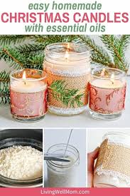 Diy Christmas Candles With Essential Oils Great Gift Idea