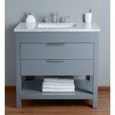 Home construction and renovation is always a challenging time for homeowners. Stufurhome Rochester 36 Inches Grey Single Sink Bathroom Vanity Stufurhome