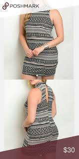 Sale Black And Off White Tribal Dress Nwt Tribal Dress Off White Dresses Dresses