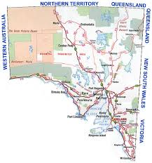 South Australia Road Map Australia Map Australian Road Trip South Australia
