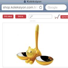Kedi Mama Kaplari Rocks By Alessi Koleksiyon Kedi Manti Aksesuarlar