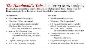 The society in 'the handmaid's tale' is a throwback to the early puritans whom i studied extensively at harvard under perry miller, to whom 5 written quotes. The Handmaid S Tale Chapter 23 Analysis Ppt Download