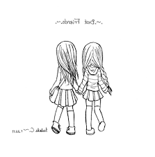 Anime bff cute easy drawings. Easy To Draw Best Friend Drawings Novocom Top