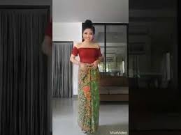 Ianshamkl Tutorial How To Wear Instant Pareo Peony Top Youtube Fashion Kain Batik Formal Dresses