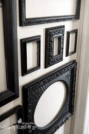 Gallery Wall Party The Inspired Room Black Painted Furniture Frames On Wall Gothic Home Decor