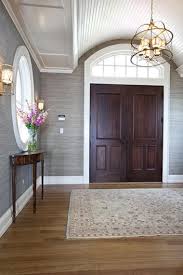 Barrie On Grasscloth Walls Foyer Wallpaper House Design