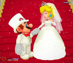 It feels sturdy, with the base of peach's dress covering the entire base of the amiibo, compared to other amiibos connected by mere feet and legs. Mario And Peach Wedding Wallpapers Wallpaper Cave