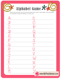Find free baby shower printables, like this fun baby animal name game, at hgtv.com. Free Printable Birthday Alphabet Game