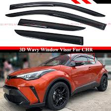The all new toyota chr will be launching soon in malaysia. For 17 2021 Toyota Chr C Hr Jdm 3d Wavy Smoked Window Visor Rain Guard Deflector Ebay