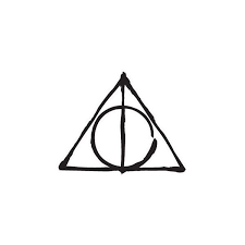 Deathly Hallows Symbol Harry Potter Hp Decal Sticker 2 49 Liked On Polyvore Harry Potter Tattoos Deathly Hallows Symbol Deathly Hallows Tattoo