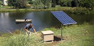 Works on ponds 200 gallons and less. Solar Aeration System Aerate Your Pond Without Electricity