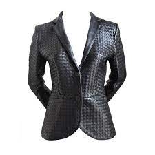 Bottega Veneta Black Woven Leather Jacket Fashion Fashion Outfits Clothes