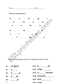 The german alphabet contains notable differences when compared to english. Alphabet Numbers Esl Worksheet By Joyeej85