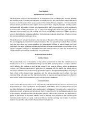In the indus river valley of pakistan, cotton was being grown, spun and over time, the share of textiles in pakistan's overall economy as well as in the manufacturing sector remained significantly high. Pestel Analysis For Textile Industry Docx Pestel Analysis Textile Industries In Saskatoon The Term Pestel Analysis Is The Description Of All Those Course Hero