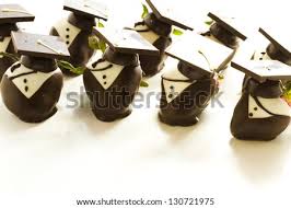 Drizzle with decorative candy melts. Gourmet Chocolate Covered Strawberries Decorated For Graduation Party Stock Images Page Everypixel