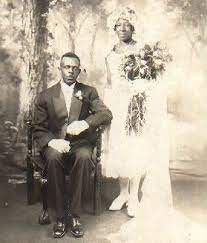 1920s Bride And Groom African American Weddings Vintage Wedding Photography Vintage Black Glamour