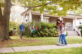 Trampolines provide a vigorous aerobic workout, getting your heart to increase the rate at which it pumps i want to make a path around our yard for the kids to ride bikes (skateboards, rollerskates) around! Simple Ways To Keep Your Children Safe In The Front Yard Wigglywisdom Com