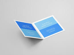 Free Bi Fold Square Leaflet Mockup Mockups Design Free Premium Mockups Leaflet Leaflet Design Brochure